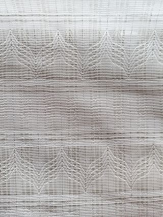 Set 2 tende bianche con ricamo
