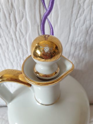 GARRAFA COÑAC PORCELANA LIMOGES VINTAGE