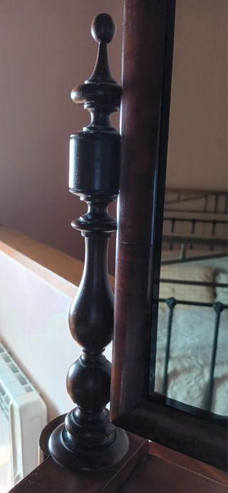 ANTIGÜEDADES ESPEJO TOCADOR BASCULANTE INGLÉS