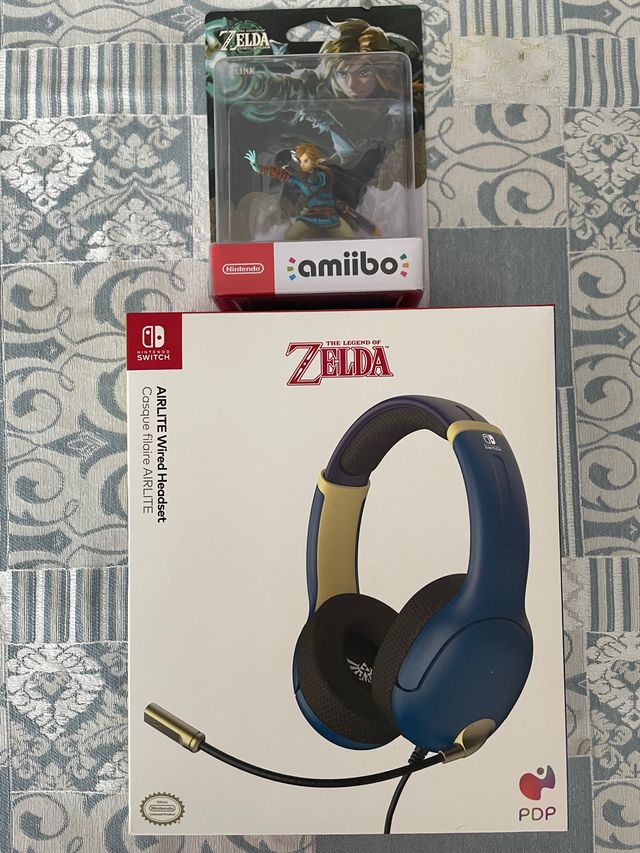 Pack Auriculares+amiibo Link de Zelda TOTK NUEVO