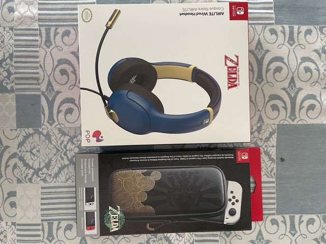Pack Auriculares+Funda Zelda TOTK NUEVO