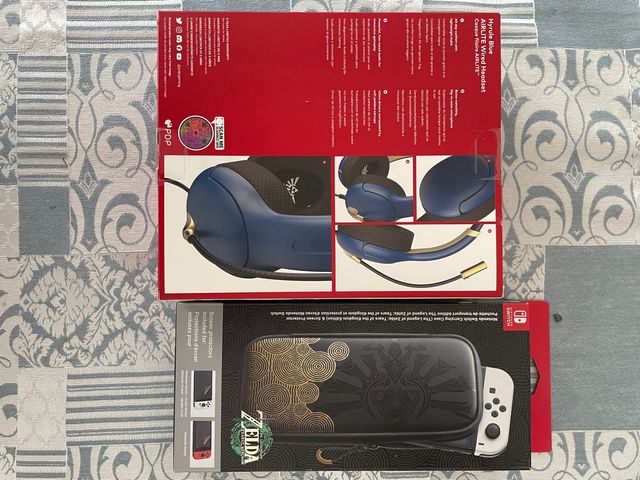 Pack Auriculares+Funda Zelda TOTK NUEVO