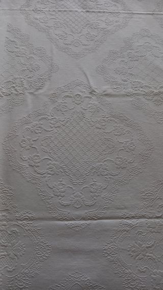 copriletto matrimoniale in cotone con pizzo uncine