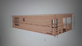 Se venden casas de madera montadas y barnizadas