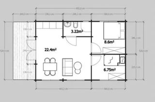 Se venden casas de madera montadas y barnizadas