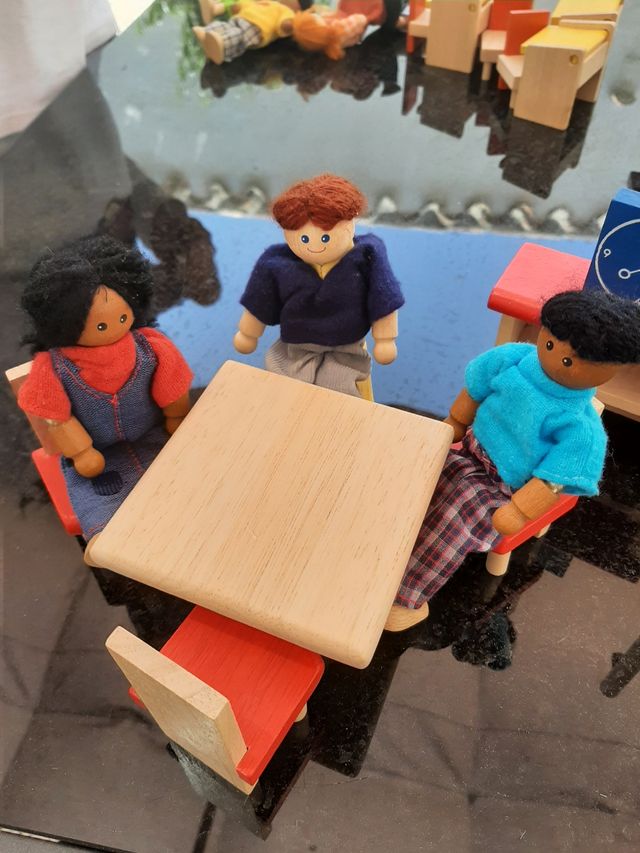 Conjunto comedor casa de muñecas