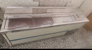 Frigorífico 4 puertas acero inox 