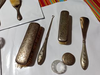 Antico servizio toilette argento