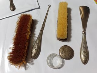 Antico servizio toilette argento