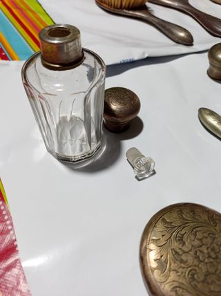 Antico servizio toilette argento