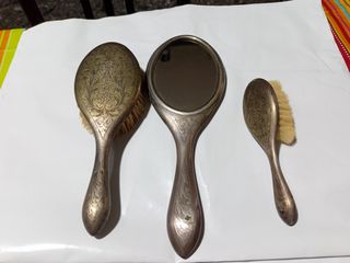 Antico servizio toilette argento