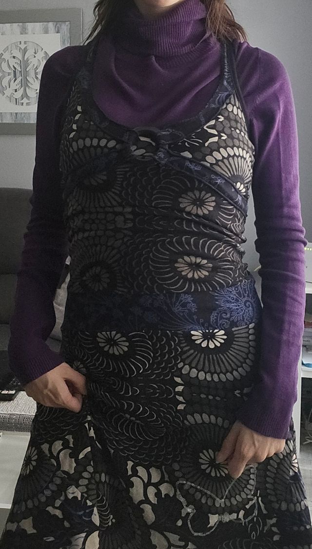 Vestido vintage desigual