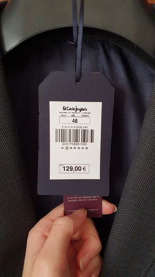 TRAJE NUEVO LANA Corte Inglés