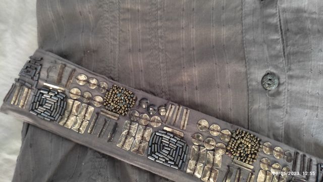 camisa larga con cinturón