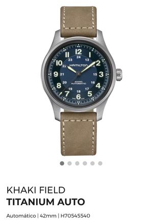 Hamilton khaki Field Titanio Automático.