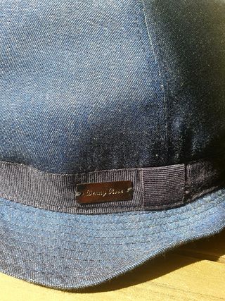 Sombrero  M Denny Rose Denim oscuro metaliz panama