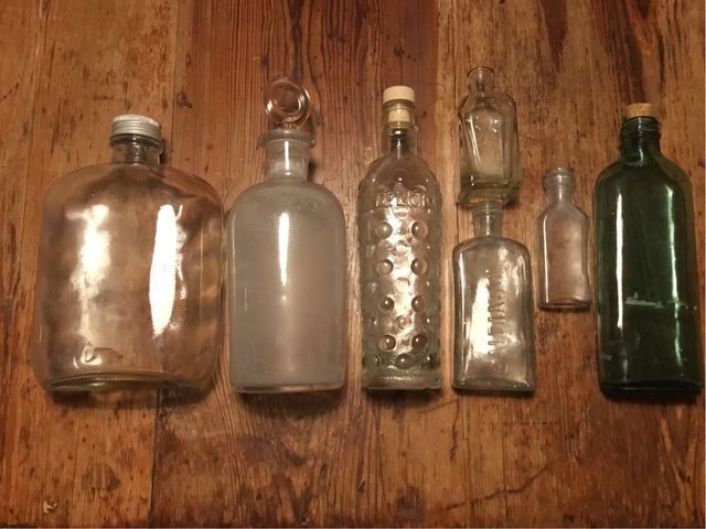 Botellas Botellines vidrio coleccion antigua