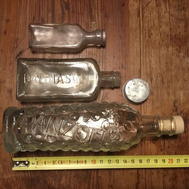 Botellas Botellines vidrio coleccion antigua