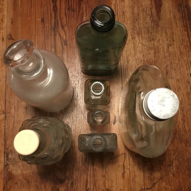 Botellas Botellines vidrio coleccion antigua