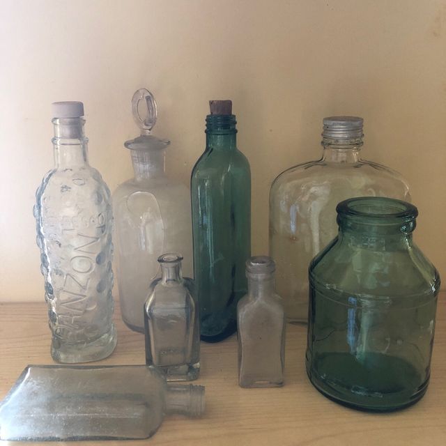 Botellas Botellines vidrio coleccion antigua