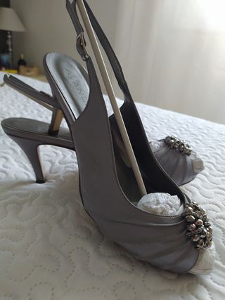 conjunto de bolso y Sandalias de tacón boda/fiesta