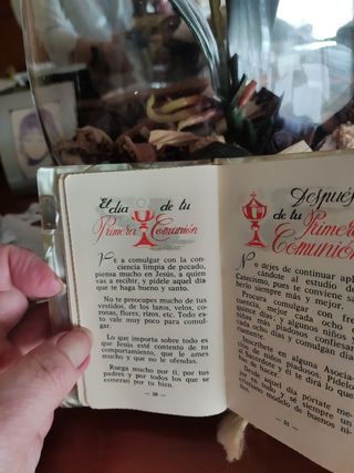 libro de comunión de nácar años 60
