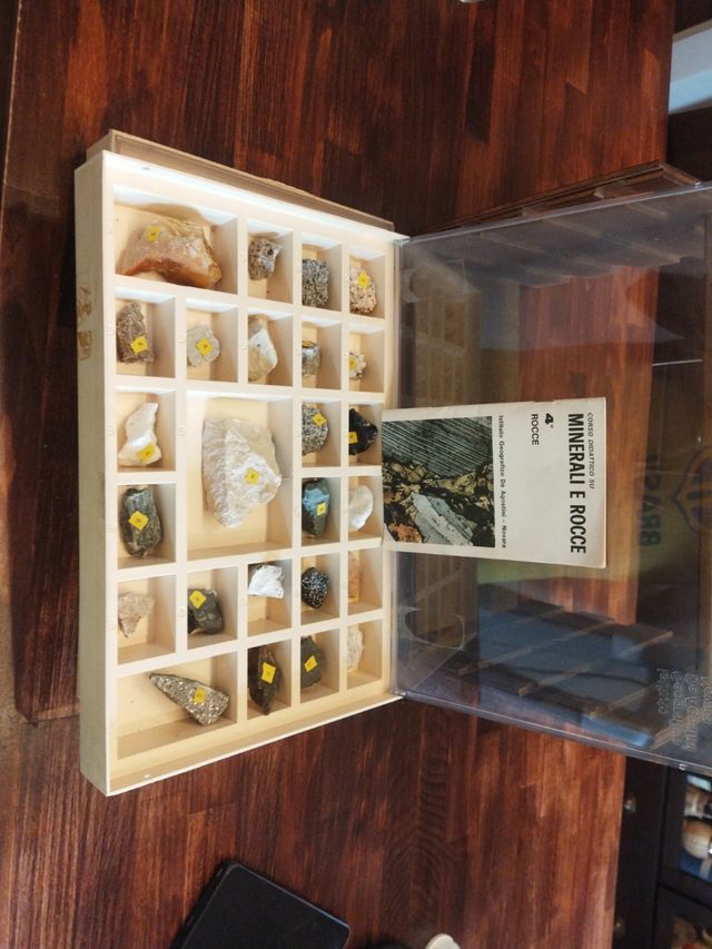 collezione minerali anni '70