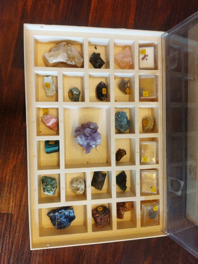 collezione minerali anni '70