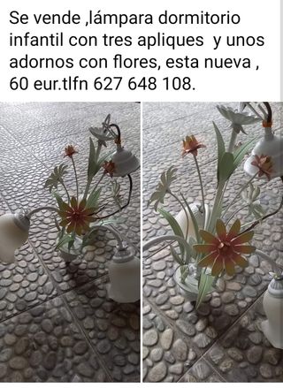 Lámpara dormitorio infantil