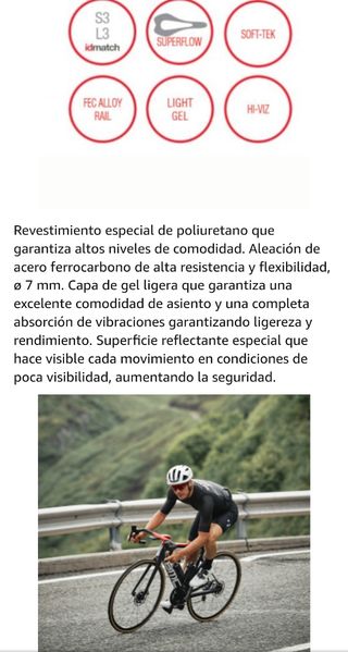 sillín bicicleta de gel