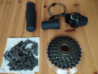 Grupo transmisión Shimano 6 velocidades bicicleta