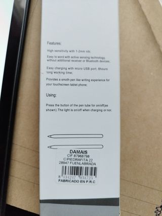 Lápiz bluetooth Ipad