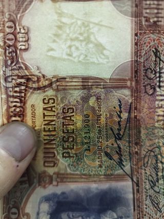 Billete 500 pesetas 1931