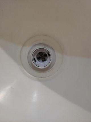 lámpara plástico blanca