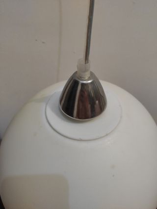 lámpara plástico blanca