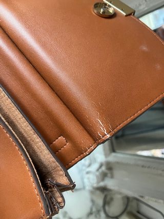 Bolso bandolera marrón/teja.