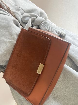 Bolso bandolera marrón/teja.