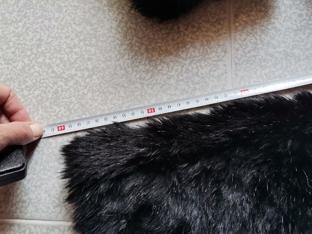 collo in pelliccia ecologica e polsini per cappott