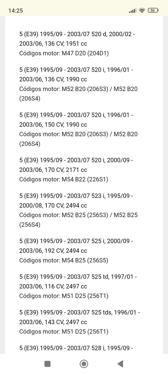 dirección asistida BMW 530 e 39