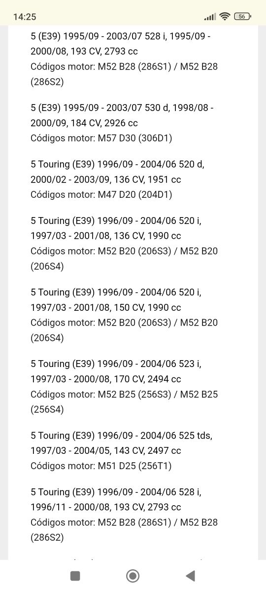 dirección asistida BMW 530 e 39