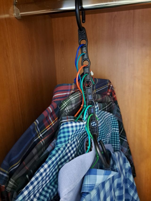 Ganchos camisa almacenaje