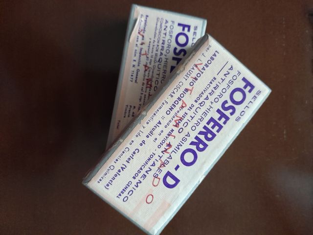 preparado farmacéutico  muy antiguo