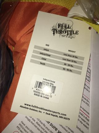 Colete salva-vidas Infantil