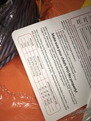 Colete salva-vidas Infantil