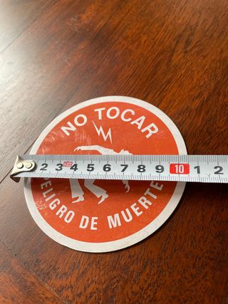 Placa antigua Alta Tensión