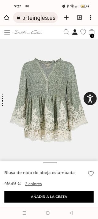 Blusa mujer. Talla S. Nueva