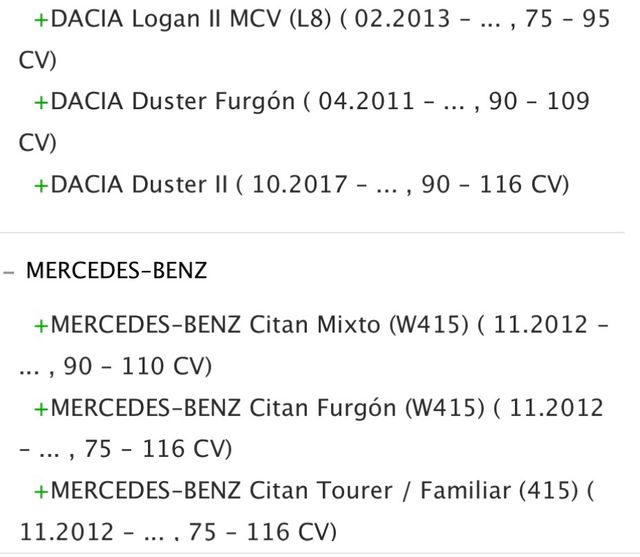 Filtro gasoil Mercedes, Nissan, Renault y Dacia