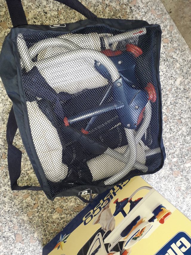 Sedia da tavolo Hippo Chicco blu e beige COME NUOV