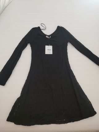 vestido negro encaje talla M de Inside
