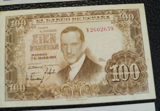 Billetes 100 pesetas